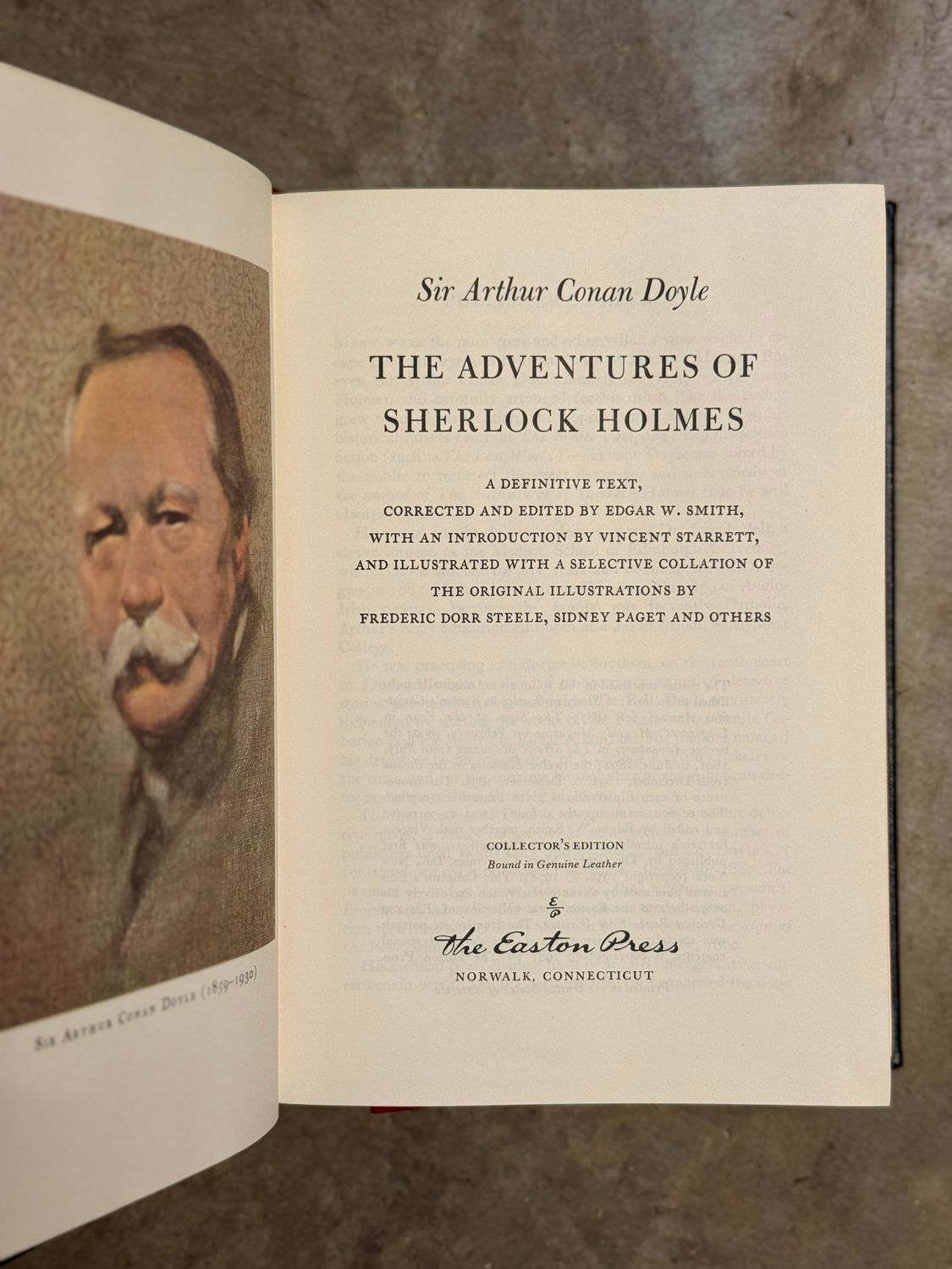 The Adventures of Sherlock Holmes by Sir Arthur Conan Doyle (Easton Press Collector’s Edition, 1981, Full Leather)