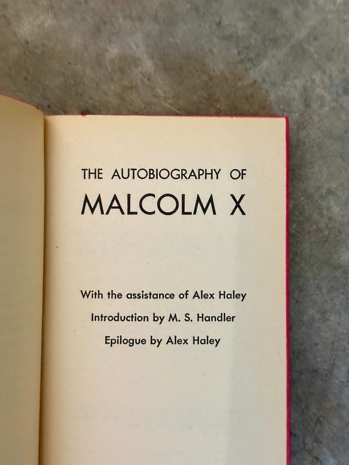 The Autobiography of Malcolm X as Told to Alex Haley (Grove Press / Evergreen Black Cat, 1966 Mass Market Paperback)