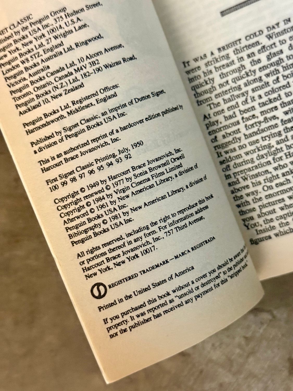 1984 by George Orwell (Signet Classic Mass Market Paperback)