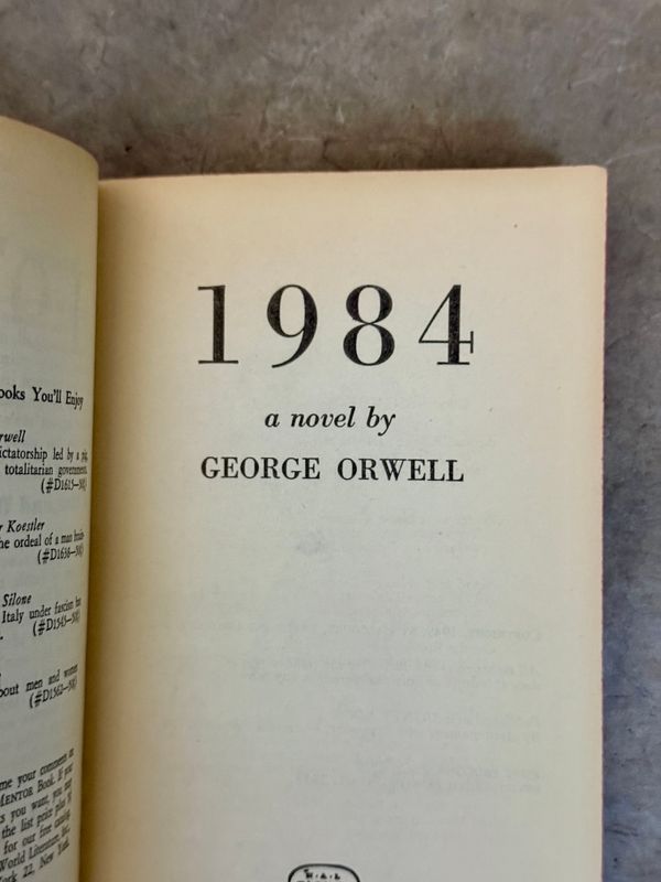 1984 by George Orwell (Signet D1640, April 1959 Mass Market Paperback)