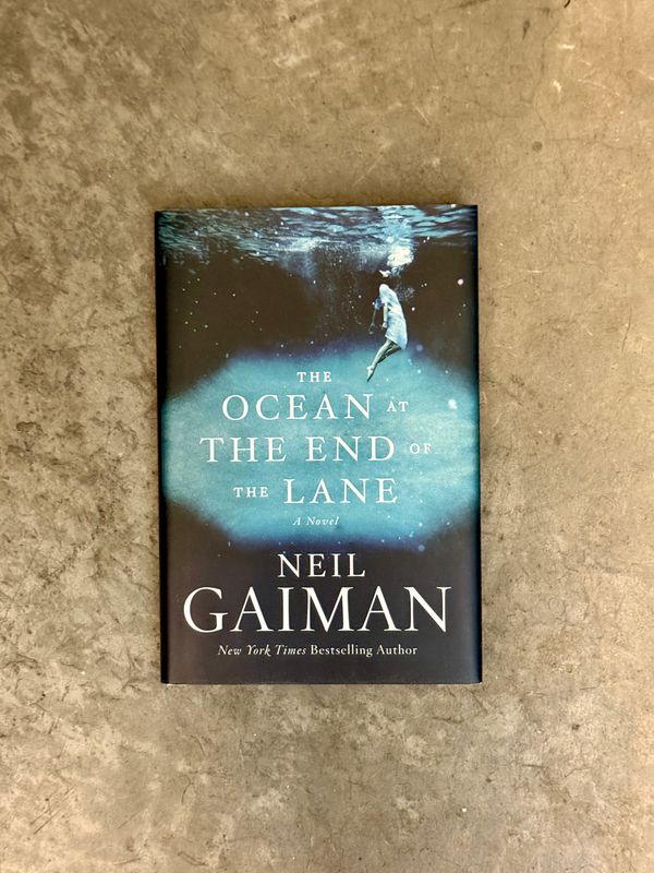 The Ocean at the End of the Lane by Neil Gaiman (Signed &amp; Doodled First Edition, First Printing, 2013 Hardcover)