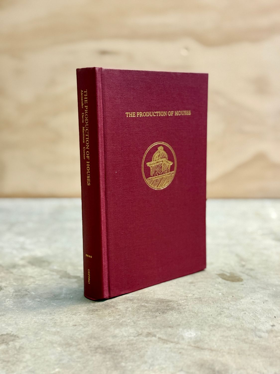 The Production of Houses by Christopher Alexander (First Edition, First Printing, 1985 Hardcover)