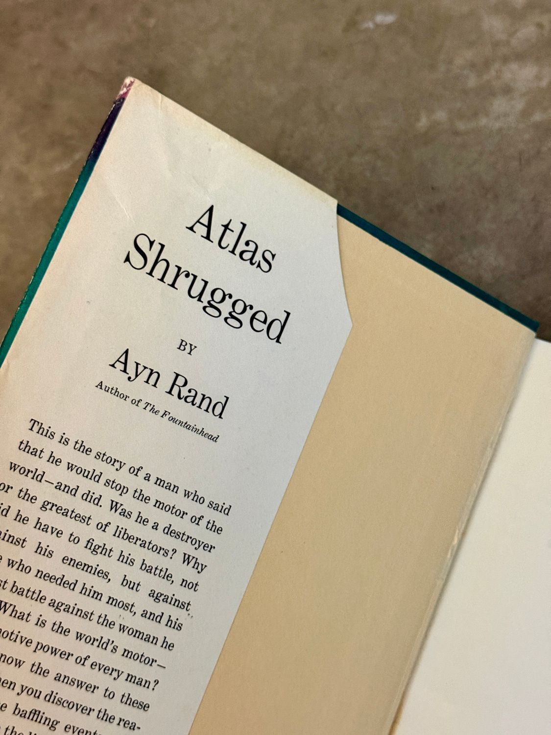 Atlas Shrugged by Ayn Rand (1957 Random House, Second Printing)