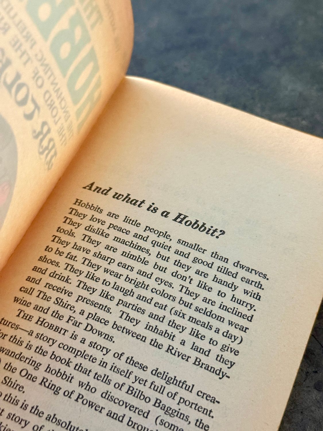 The Hobbit by J.R.R. Tolkien (Ballantine Authorized Edition, 38th Printing, 1972)