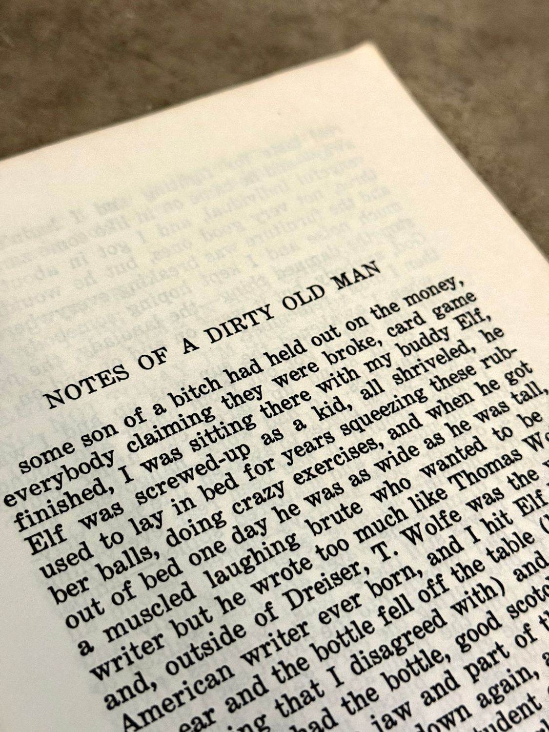 Notes of a Dirty Old Man by Charles Bukowski (City Lights, 7th Printing, 1983)