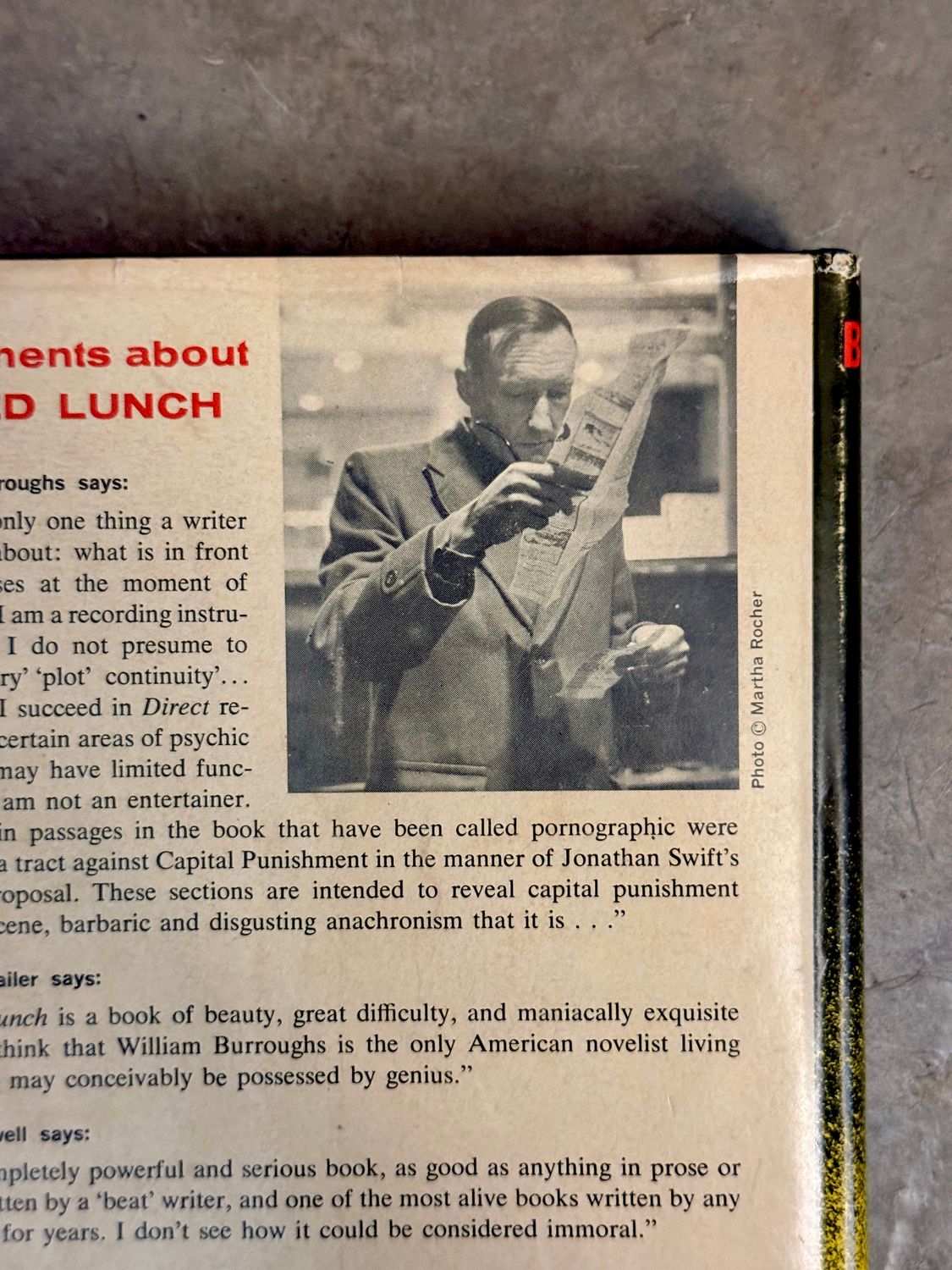 Naked Lunch by William S. Burroughs (1962 Grove Press Sixth Printing)