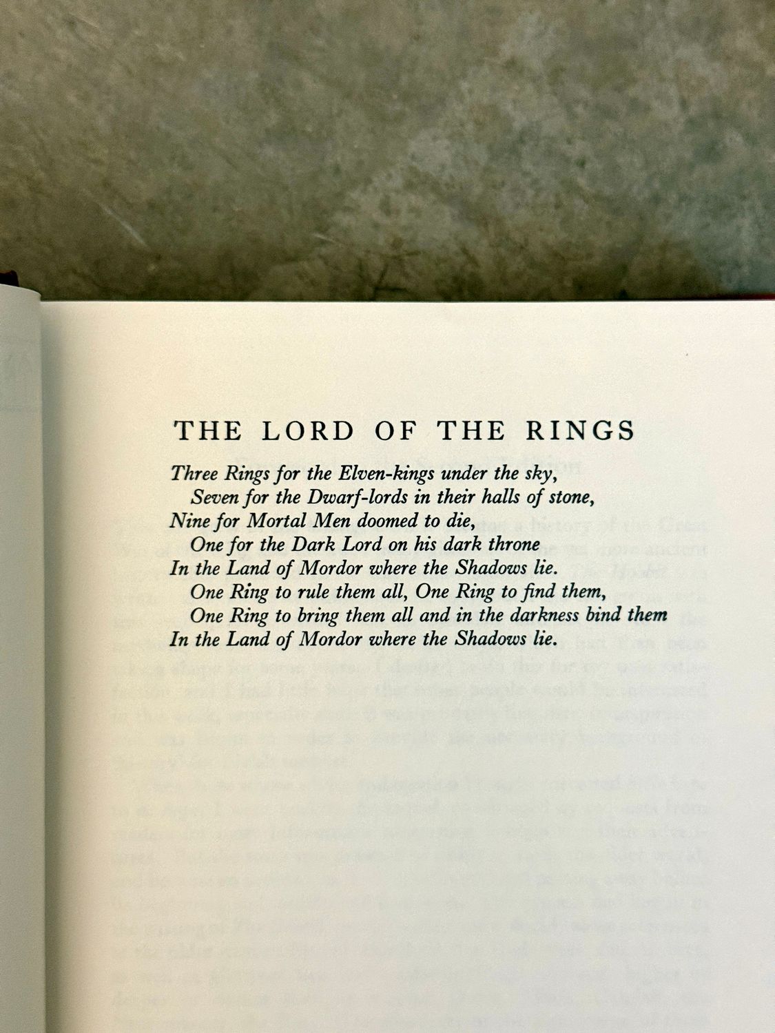 The Lord of the Rings by J.R.R. Tolkien (Houghton Mifflin Collector’s Edition, 4th Printing, 1974)