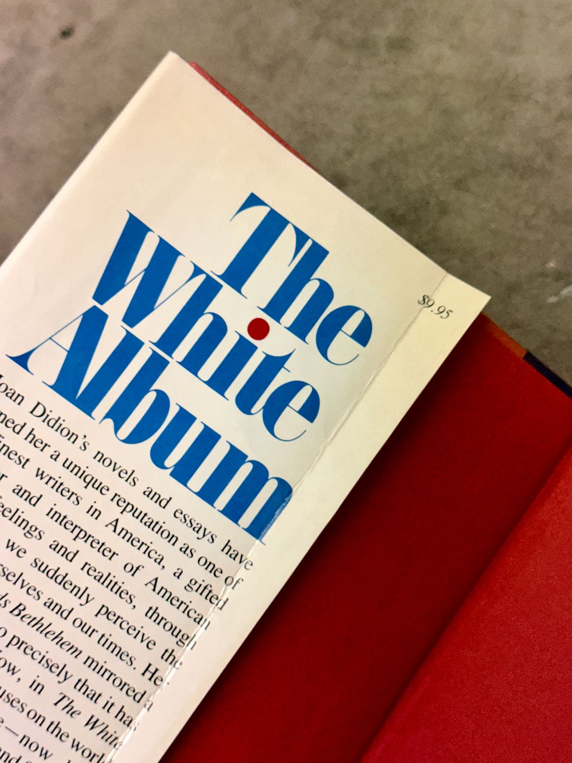 The White Album by Joan Didion (First Edition, First Printing, 1979)
