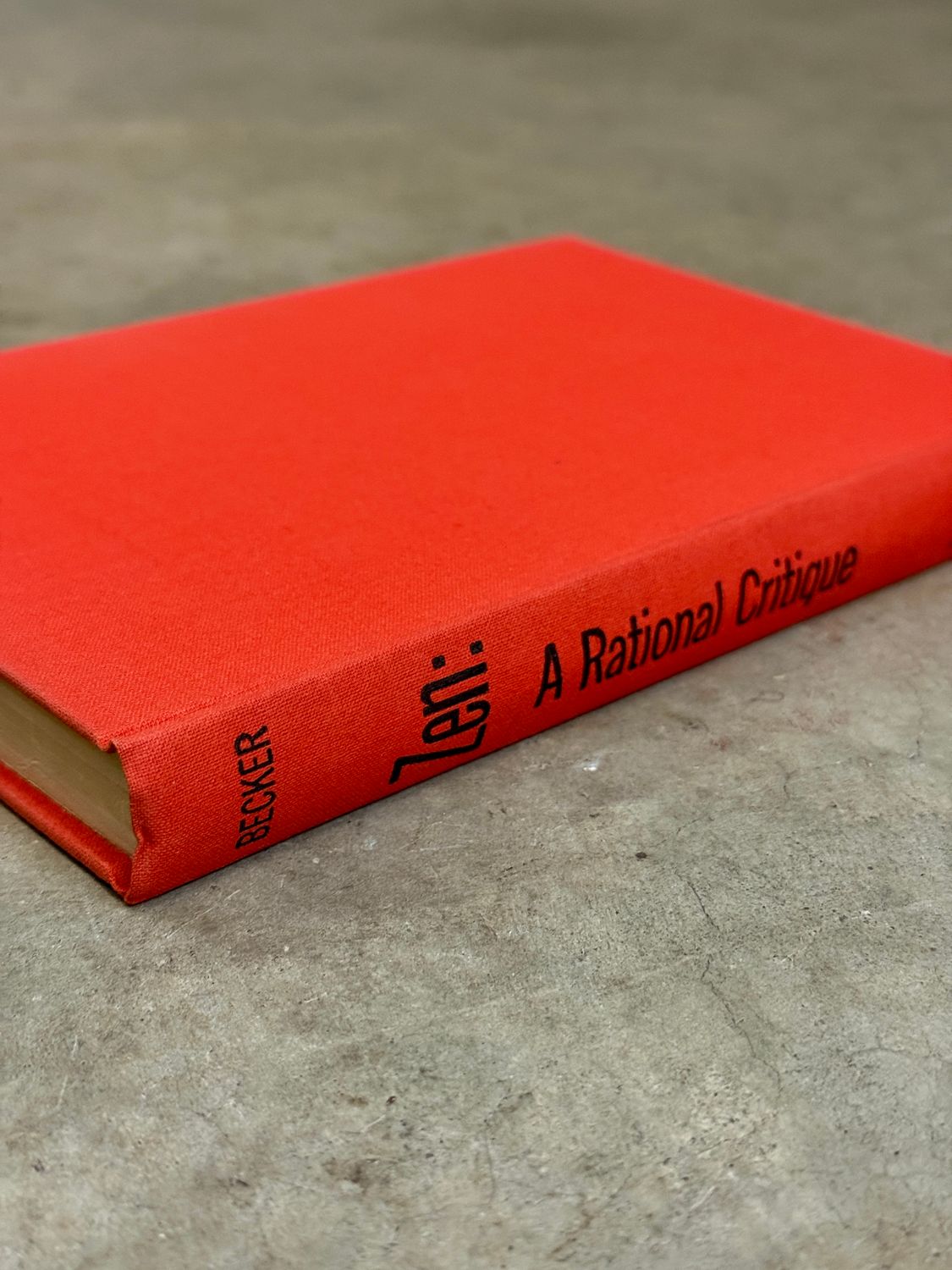 Zen: A Rational Critique by Ernest Becker (First Edition, 1961)