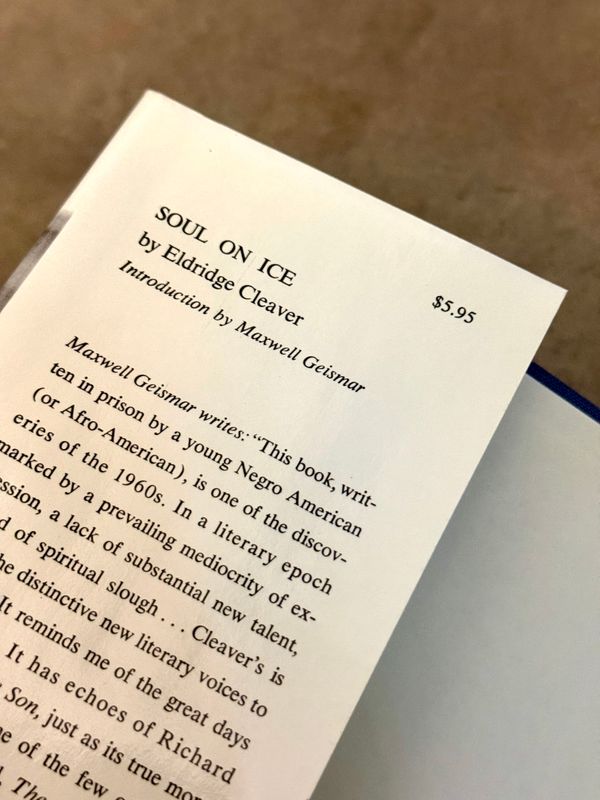 Soul on Ice by Eldridge Cleaver (1968 Ramparts/McGraw-Hill Hardcover)