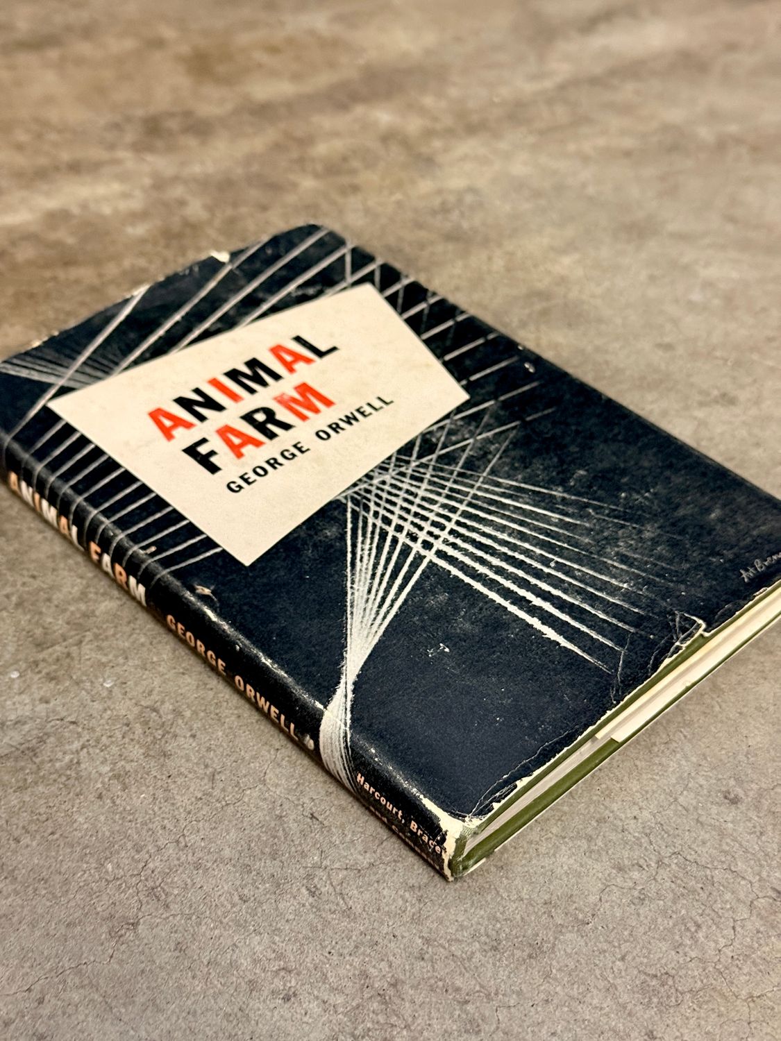 Animal Farm by George Orwell (1946 Harcourt, Brace Hardcover, Early Printing)