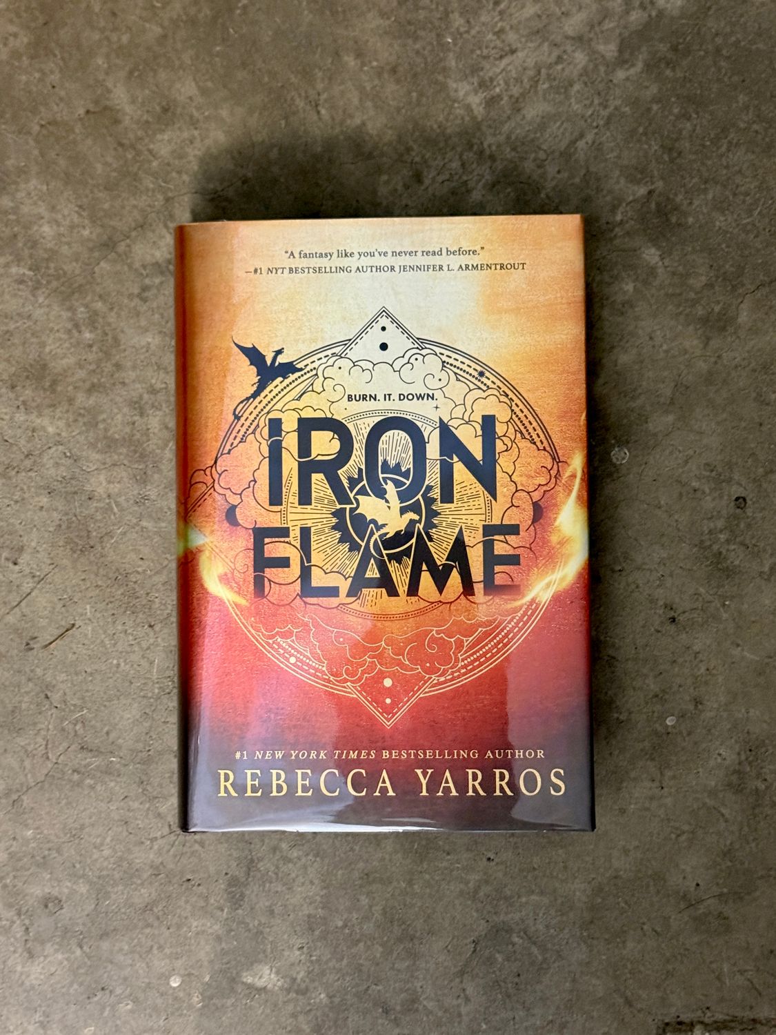 Iron Flame by Rebecca Yarros (2023 Red Tower Books First Edition, First Printing, Italian-Printed Hardcover)