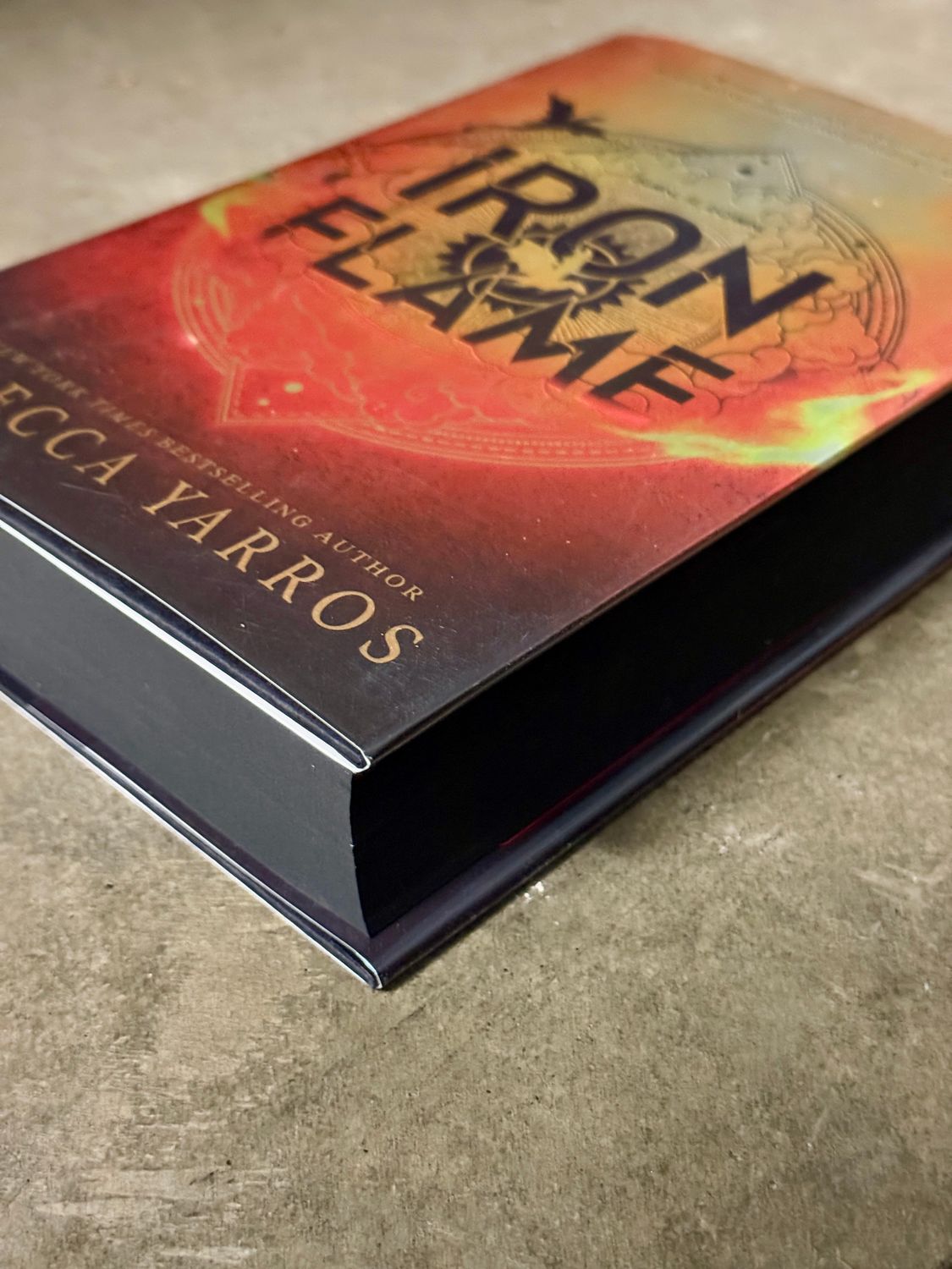Iron Flame by Rebecca Yarros (2023 Red Tower Books First Edition, First Printing, Italian-Printed Hardcover)