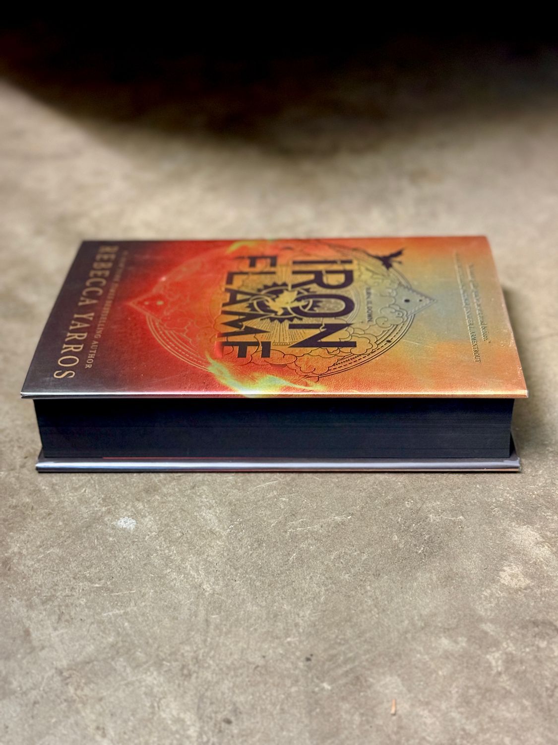 Iron Flame by Rebecca Yarros (2023 Red Tower Books First Edition, First Printing, Italian-Printed Hardcover)