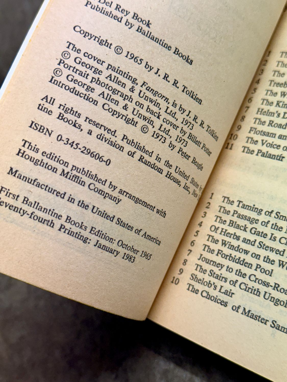 The Hobbit &amp; The Lord of the Rings by J.R.R. Tolkien (1983–1984 Ballantine Special Silver Jubilee Edition, Four-Volume Paperback Set)