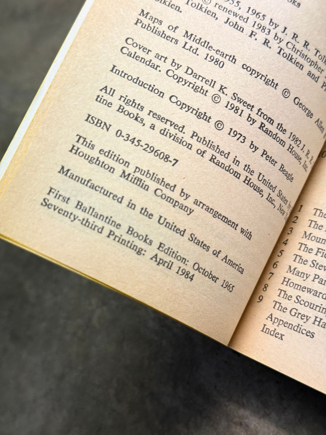 The Hobbit &amp; The Lord of the Rings by J.R.R. Tolkien (1983–1984 Ballantine Special Silver Jubilee Edition, Four-Volume Paperback Set)