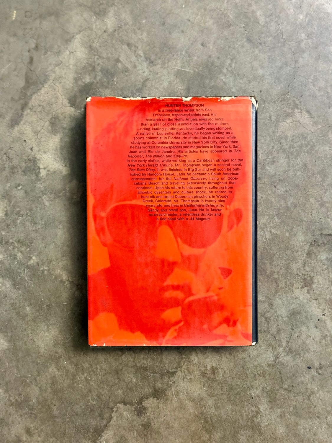 Hell’s Angels by Hunter S. Thompson (1967 Random House Hardcover, Third Printing)