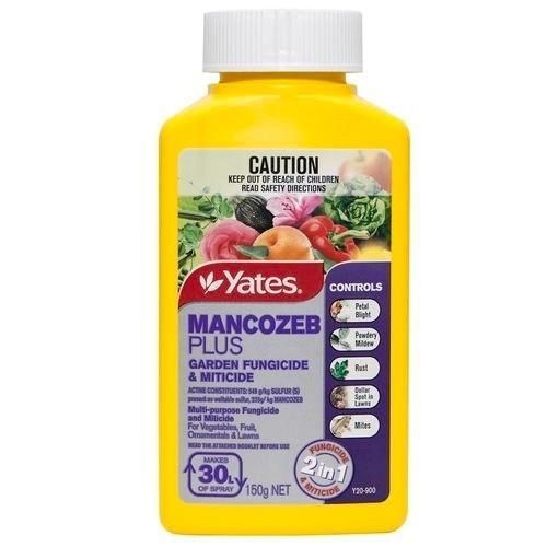 Yates Mancozeb Plus Garden Fungicide And Miticide 150g Concentrate
