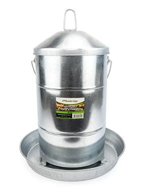 Bainbridge Galvanised Poultry Feeder, Size: 15kg