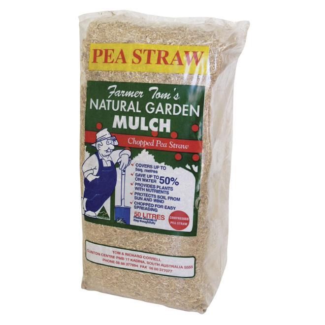 Farmer Tom's Pea Straw Mulch