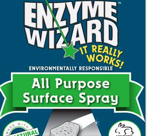 Enzyme Wizard All Purpose Surface Spray, Size: 750mL RTU