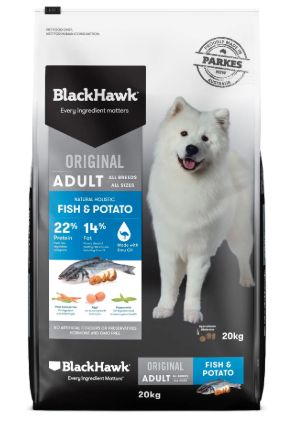 Black Hawk Dog Adult Fish &amp; Potato, Size: 20kg