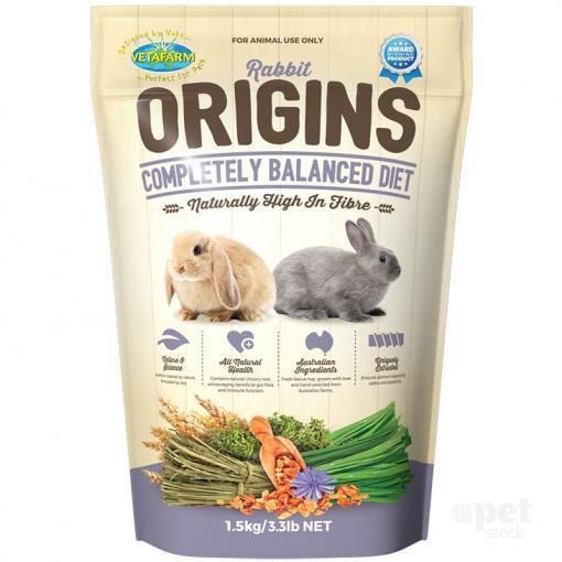 Vetafarm Rabbit Origins, Size: 1.5kg