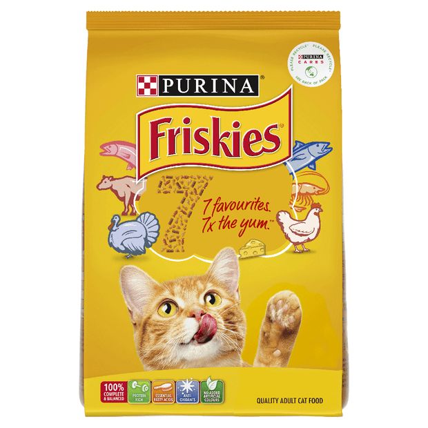 Friskies Cat Range 10kg, Type: 7 Flavours (yellow bag)