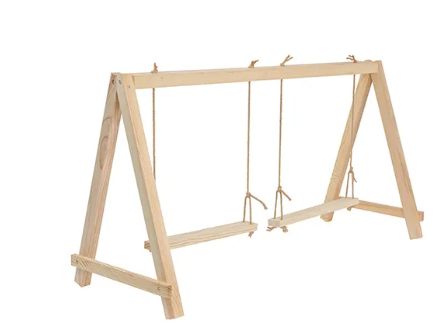 Chicken Playground Double Swing Set