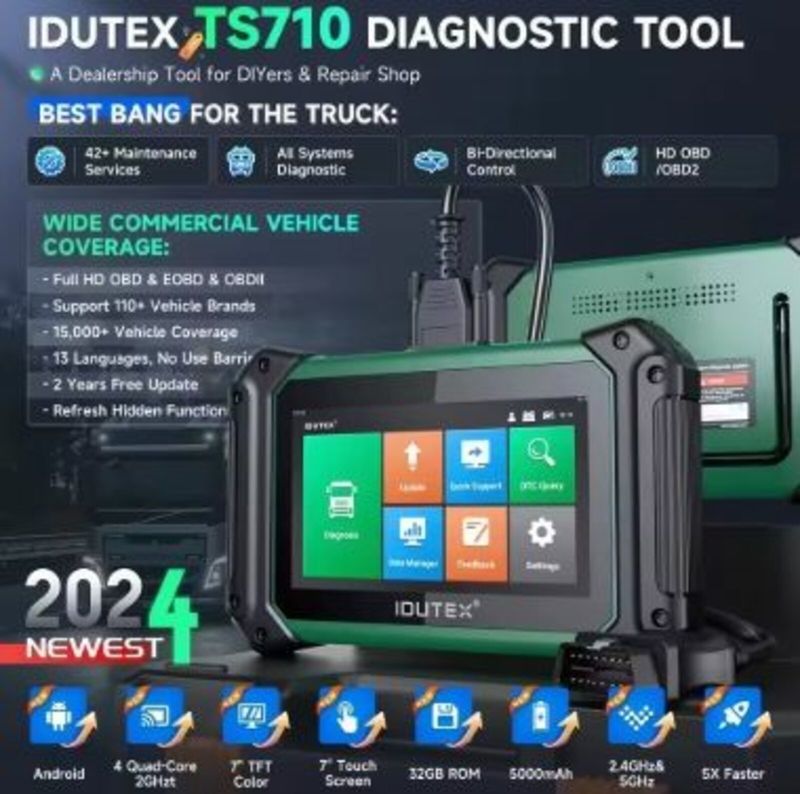 ​IDUTEX TS710 – 2025 Heavy Duty Truck Scanner