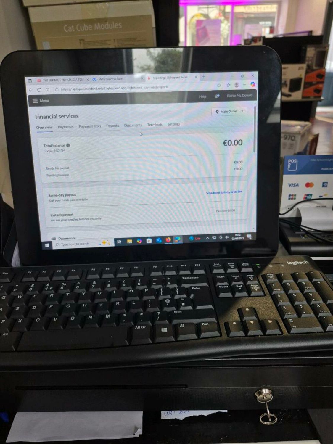 ​Pos system including thermal printer , scanner and cash drawer