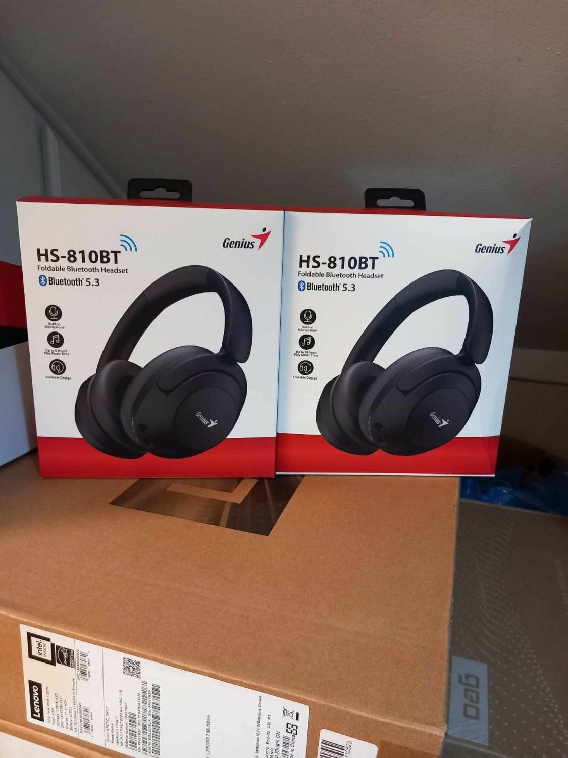 Genius HS-810BT Foldable Bluetooth 5.3 Headset with USB-C Charging