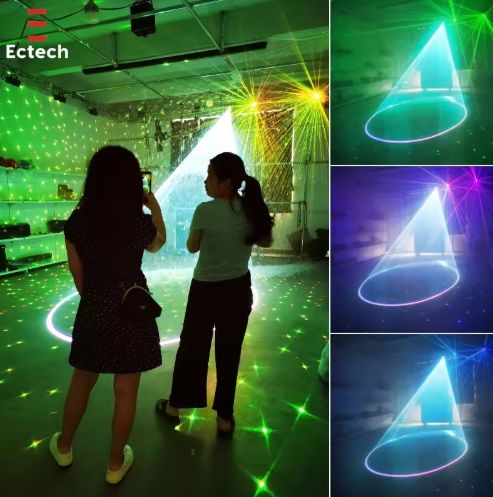 3W Rgb Lazer Beam Led Party Beam Stage Light with 3D Animation Laser