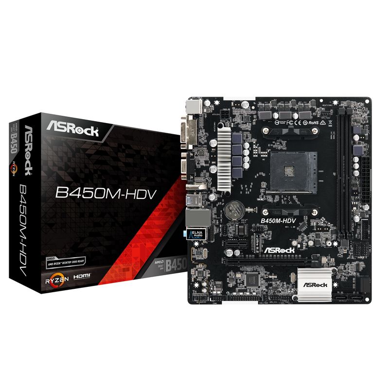 ASRock B450M-HDV Motherboard