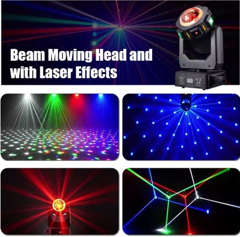 Moving Head Lights 100W RGBW LED Laser Beam Wash Strobe Light