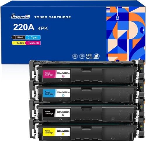 4 Toner Cartridge 220A Fits For HP 4202dn 4202dw MFP 4303fdn MFP 4303fdw