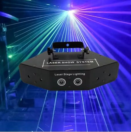 6 Beam Professional RGB DMX Stage Laser Light