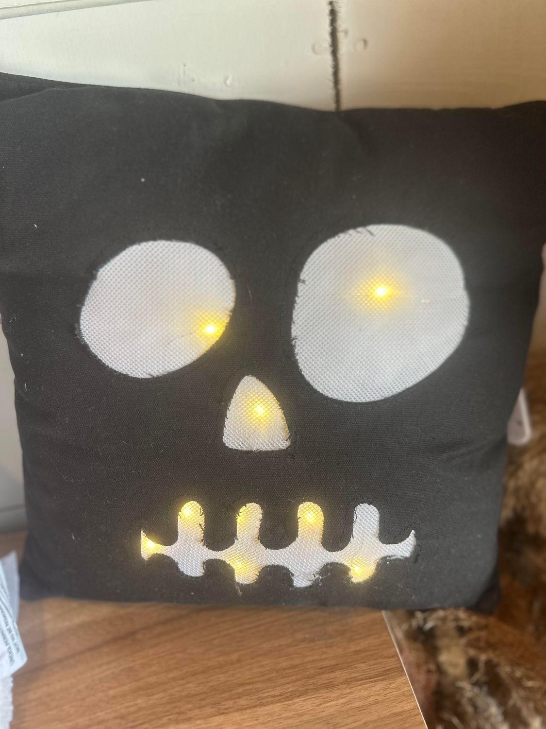 Skeleton Lighted Pillow