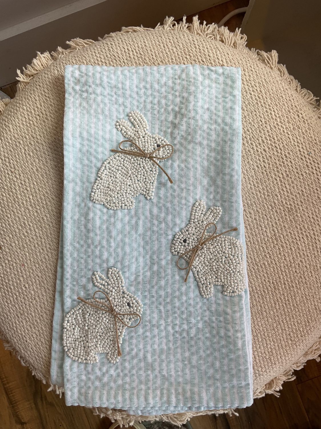 Beaded Easter Tea Towels