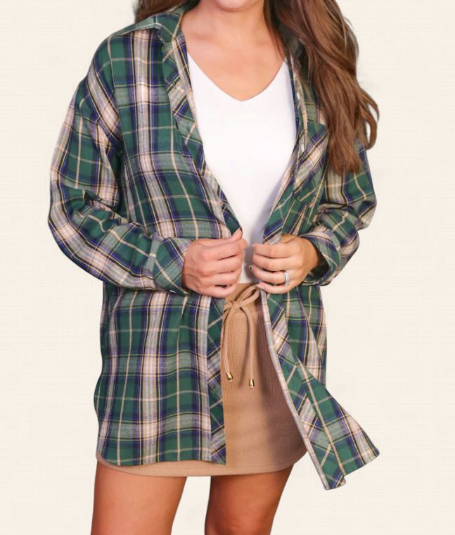 Lola Flannel Tunic Top