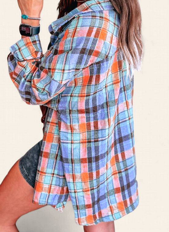 Loose Vintage Plaid Flannel