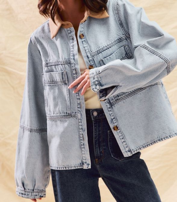 Denim Vintage Wash Shacket