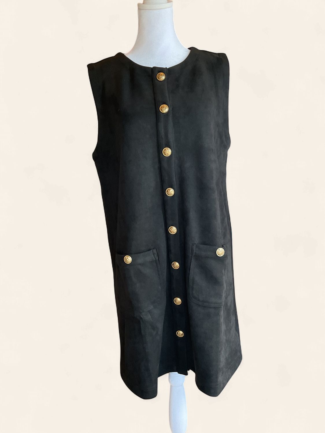 Black Suede Dress