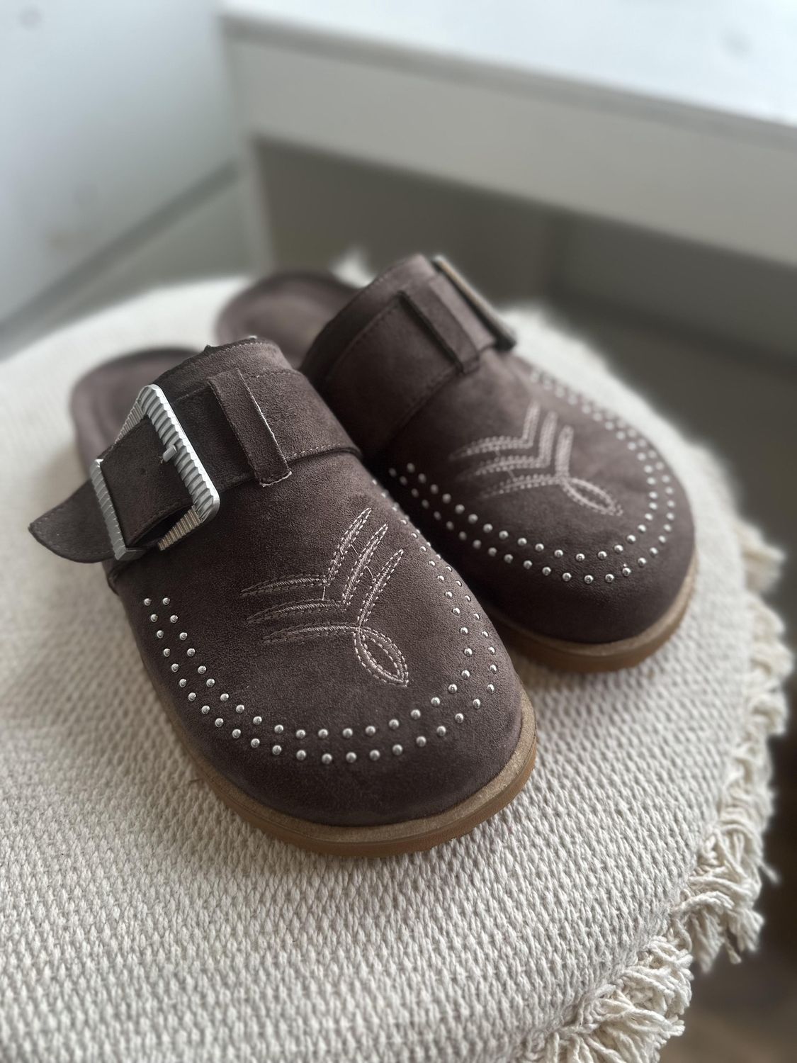 Brown Western Clogs