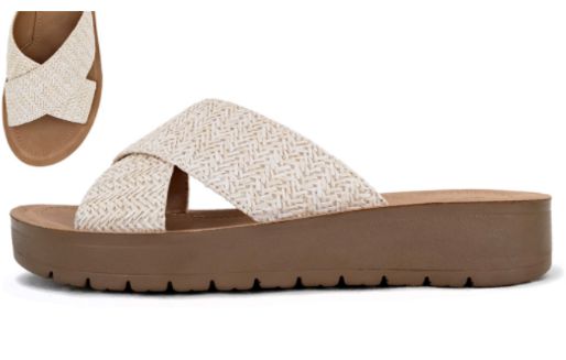 Ludo Rafia Sandal, Size: 5.5