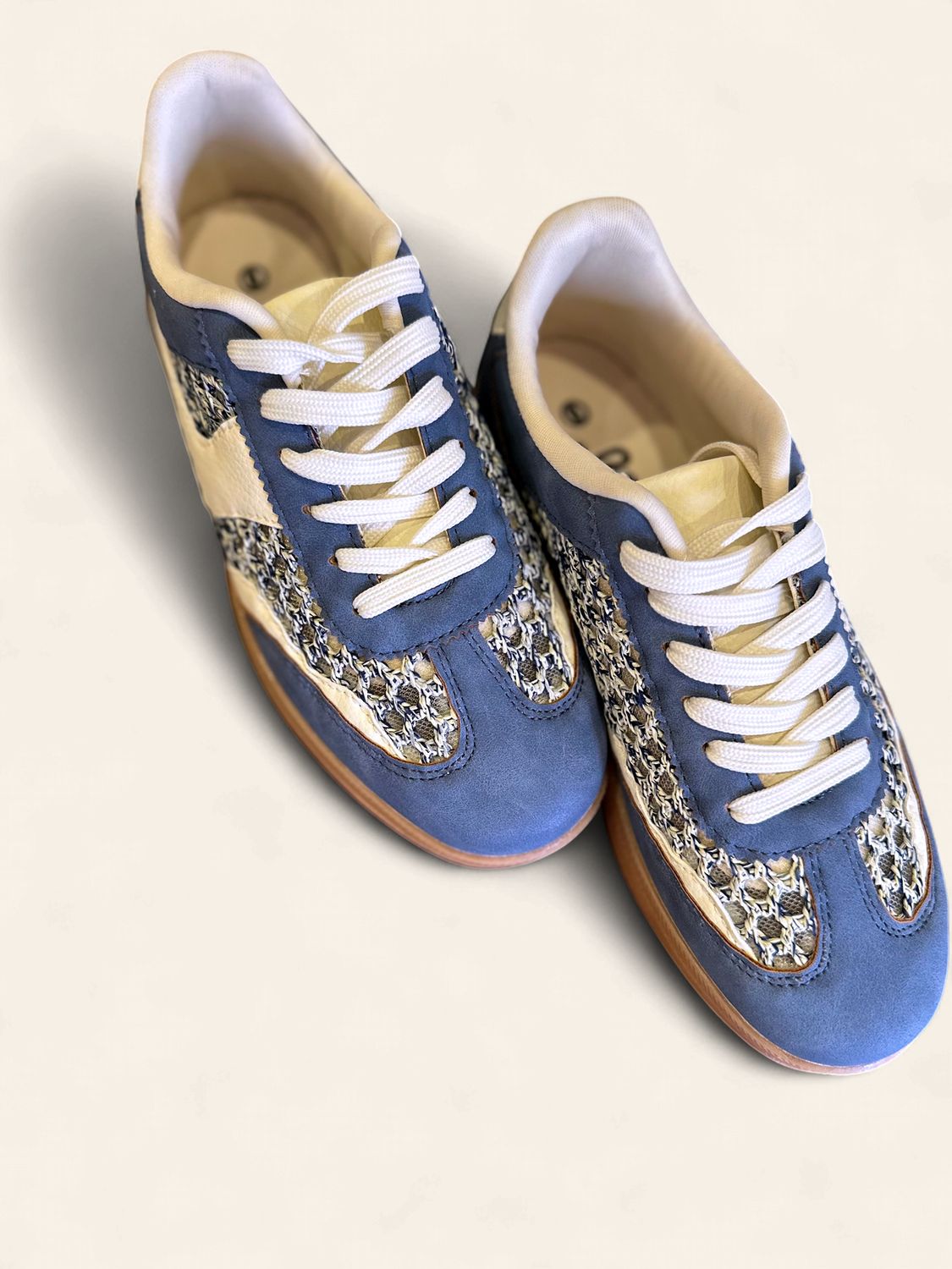 Blue Mesh Sneaker, Size: 6