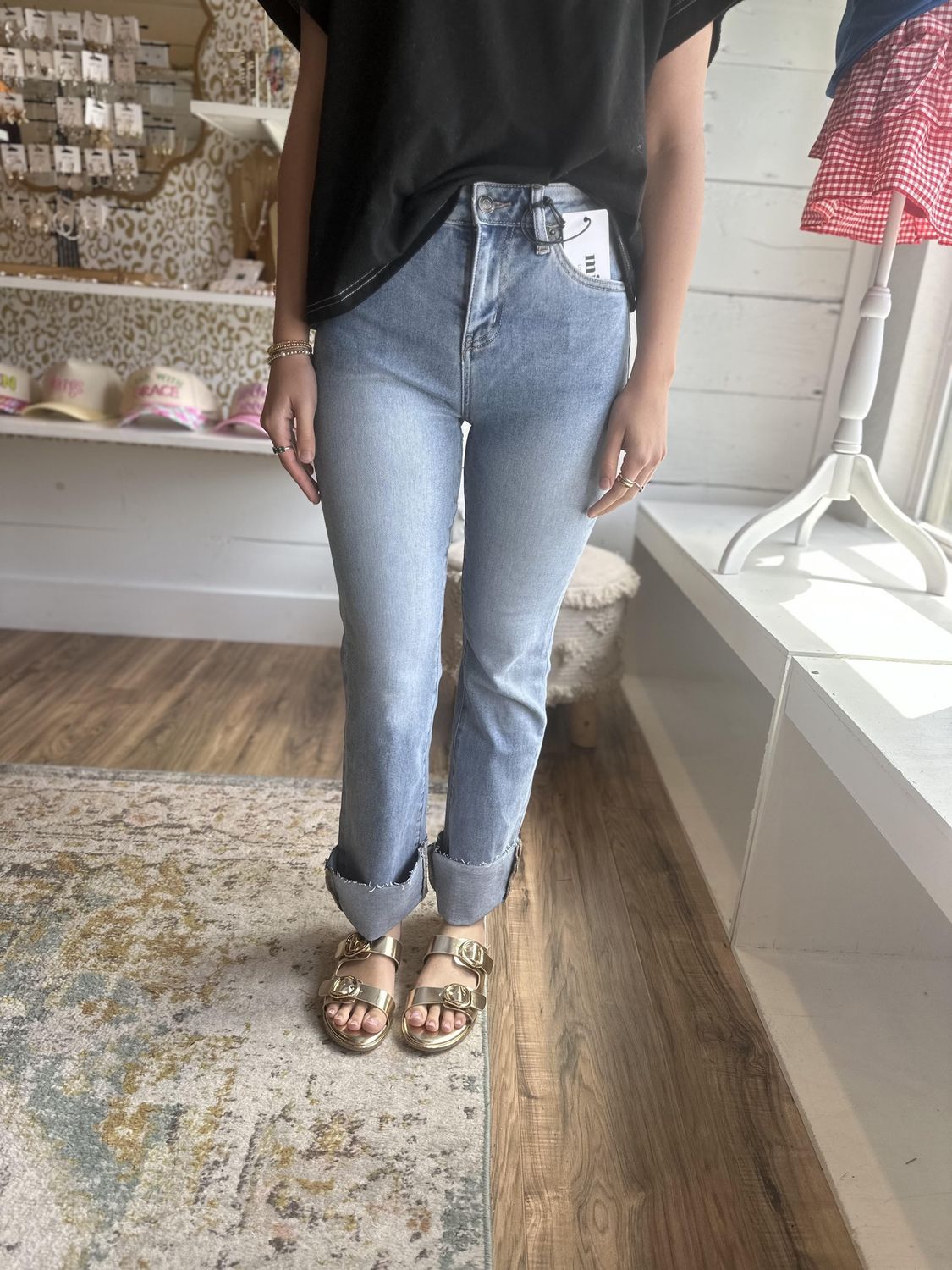 French Blue HR Bootcut Jean