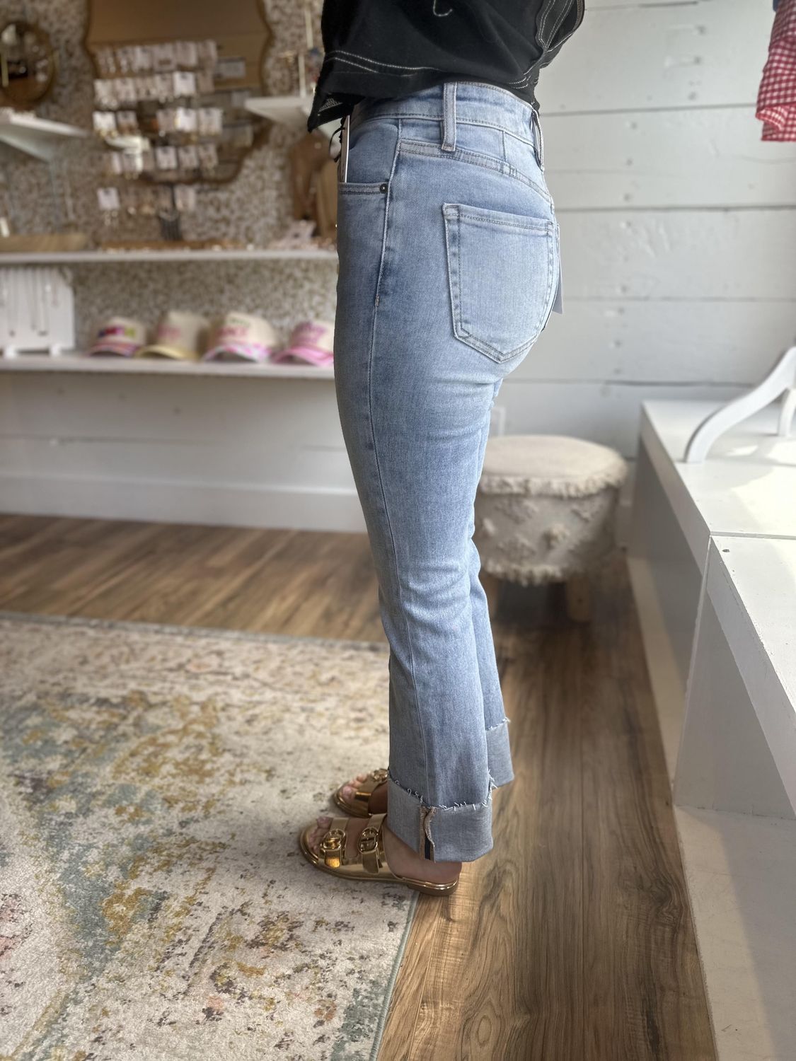 French Blue HR Bootcut Jean