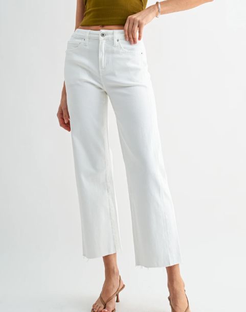 Amour Straight Fit White Denim, Size: 24/0