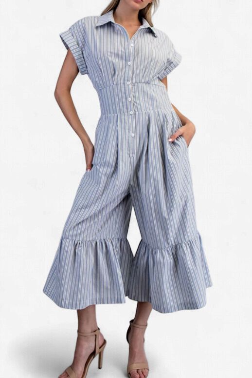 Ruffled Hem Jumpsuit